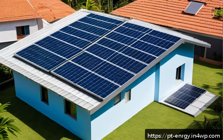 분산형 에너지 시스템 구축을 위한 필수 조건 - A modern Brazilian residential rooftop solar panel installation under a bright, clear sky typical of...